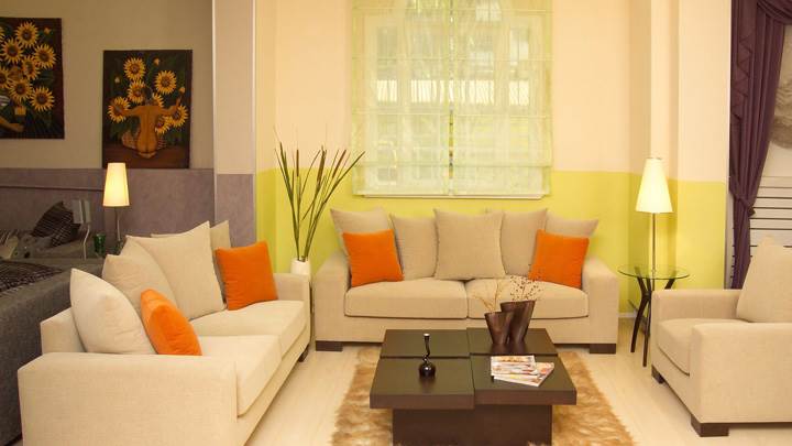 Sofa Set And Beautiful Scene of Interior